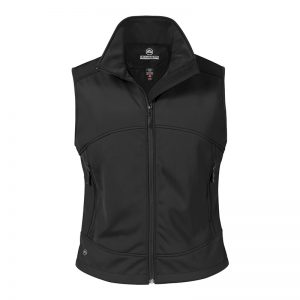 The Stormtech Womens Cirrus Bonded Vest is a 3 layer, polyester blend bonded vest with microfleece lining. Available in Black and Navy.