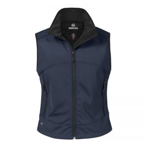 The Stormtech Womens Cirrus Bonded Vest is a 3 layer, polyester blend bonded vest with microfleece lining. Available in Black and Navy.
