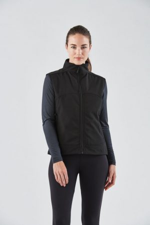 The Stormtech Womens Cirrus Bonded Vest is a 3 layer, polyester blend bonded vest with microfleece lining. Available in Black and Navy.