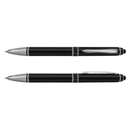 The Trends Antares Stylus Pen is a twist action aluminium ball pen with stylus for touch screens.  3 colours.  Great branded promotional pen product.