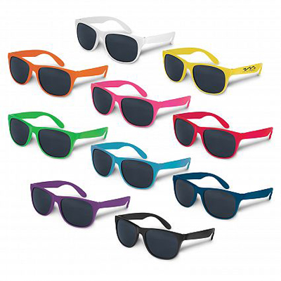 The Trends Collection Malibu Basic Sunglasses are fashion sunglasses with UV400 protection.  10 colours.  Great branded sunglasses & promotional products.