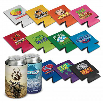 The Trends Kantastic Full Colour can or stubby holder.  Neoprene.  Sublimation printed.  Great promo or event product or corporate gift.
