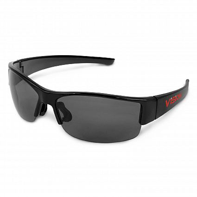 The Trends Quattro Sunglasses are a retail quality, fashion sunglass. UV 400 rated. Black. Great branded sunglasses & summer promo product.
