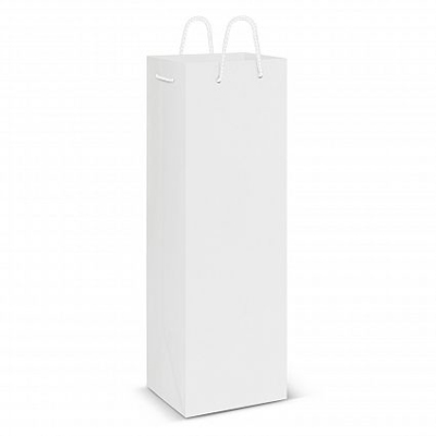 The Trends Collection Laminated Wine Bag is a high gloss wine bag.  Laminated art paper.  In Black or White.  Great branded wine bag & promotional product.