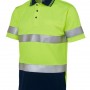 6HVSTEN JBs Hi Vis Short Sleeve Day & Night Traditional Polo
