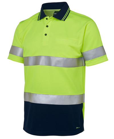 6HVSTEN JBs Hi Vis Short Sleeve Day & Night Traditional Polo