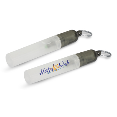 The Trends Collection Mini Hand Sanitiser Key Ring is a 5ml pump action hand sanitizer.  Handy Keyring.  Great branded keyring, health & promotional products