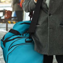 The Trends Champion Duffle Bag is a large duffle bag in 600D polyester.  Multiple pockets & features.  Great branded duffle bags & promo products.