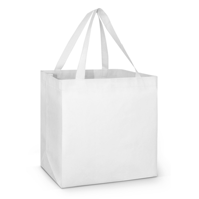 The Trends Collection City Shopper Tote Bag is a large reusable tote bag without a reinforced base board which offers an affordable price point and is ideal for carrying bulky items and groceries. It is manufactured from 80gsm eco-friendly non-woven material which can be recycled.