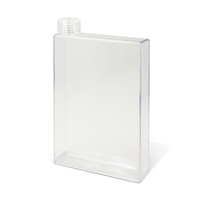 The Trends Collection Notebook Water Bottle is a 500ml water bottle with screw on lid shaped like a notebook.  Full colour print.  Branded water bottles.