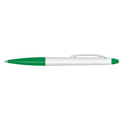 The TRENDS Spark Stylus Pen White Barrel is a twist action plastic ball pen with stylus.  7 colours.  Great branded pen options from TRENDS.