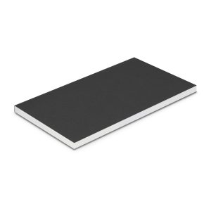 The Trends Collection Reflex Notepad Small is a perfect bound note pad. Cardboard cover with lined pages. Black or Natural. Great branded notebooks.