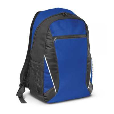 The TRENDS Navara Backpack is a large single compartment backpack.  7 colours.  Print or embroidery available.  Click here to see other backpacks