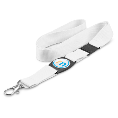 The Trends Collection Crest Lanyard is a polyester lanyard complete with spring load clip. safety clip & plastic insert.  11 colours.  Great branded lanyards.