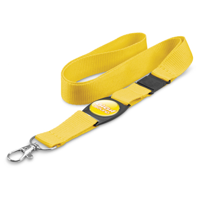 The Trends Collection Crest Lanyard is a polyester lanyard complete with spring load clip. safety clip & plastic insert. 11 colours. Great branded lanyards.