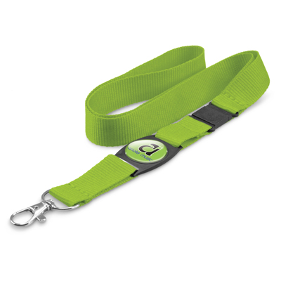 The Trends Collection Crest Lanyard is a polyester lanyard complete with spring load clip. safety clip & plastic insert. 11 colours. Great branded lanyards.