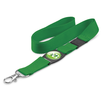 The Trends Collection Crest Lanyard is a polyester lanyard complete with spring load clip. safety clip & plastic insert. 11 colours. Great branded lanyards.