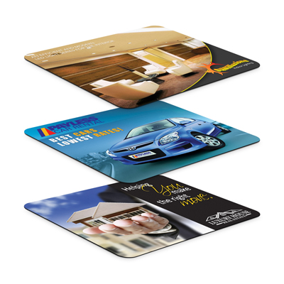 The Trends Collection 4-in-1 Mouse Mat is an extremely thin silicone based mouse mat with microfibre surface.  Sublimation printed.  Great branded mouse mats.