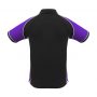 p10112 Biz Collection Mens Nitro Polo black Purple White Back
