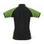 p10122 Biz Collection Ladies Nitro Polo black Green White Back