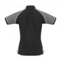 p10122 Biz Collection Ladies Nitro Polo black Grey White Back