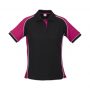 p10122 Biz Collection Ladies Nitro Polo black Magenta White front