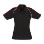 p225ls Biz Collection Ladies Triton Polo Black Red White front