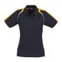 p225ls Biz Collection Ladies Triton Polo Navy Gold White Front