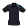 p225ls Biz Collection Ladies Triton Polo Navy Kelly Green White