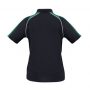 p225ls Biz Collection Ladies Triton Polo Navy Kelly Green White back