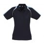 p225ls Biz Collection Ladies Triton Polo  Navy Spring blue White