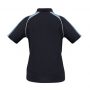 p225ls Biz Collection Ladies Triton Polo  Navy Spring Blue White Back