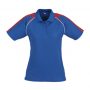 p225ls Biz Collection Ladies Triton Polo Royal Red White Front