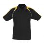 p225ms Biz Collection Mens Triton Polo black Gold White Front