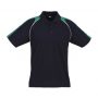 p225ms Biz Collection Mens Triton Polo Navy Kelly Green White Front
