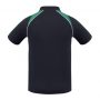 p225ms Biz Collection Mens Triton Polo Navy Kelly Green White Back
