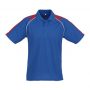 p225ms Biz Collection Mens Triton Polo Royal Red White Front