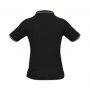 p226ls Biz Collection Ladies Jet Polo Black Bright Green Back