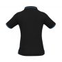 p226ls Biz Collection Ladies Jet Polo black Cyan Back