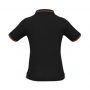 p226ls Biz Collection Ladies Jet Polo Black Orange back