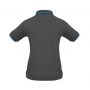 p226ls Biz Collection Ladies Jet Polo Steel Grey Cyan Black Back