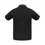 p226ms Biz Collection Mens Jet Polo black Cyan Back