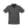 p226ms Biz Collection Mens Jet Polo Steel Grey Red Front