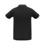 p227ms Biz Collection Mens Cambridge Polo Black Red White Back