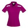 p244ls Biz Collection Ladies United Short Sleeve Polo Magenta/White – Promotrenz