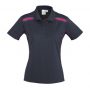 p244ls Biz Collection Ladies United Short Sleeve Polo Navy/Magenta – Promotrenz