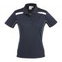 p244ls Biz Collection Ladies United Short Sleeve Polo Navy/White – Promotrenz