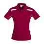 p244ls Biz Collection Ladies United Short Sleeve Polo Red/White – Promotrenz