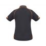 p29022 Biz Collection Ladies Fusion Polo Grey Orange Back