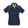 p29022 Biz Collection Ladies Fusion Polo Navy Lime Front